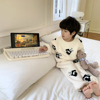 Comfortable Cotton Velvet Cute Cartoon Homewear Suit