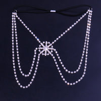 Ornament Christmas Shiny Snowflake Leg Chain