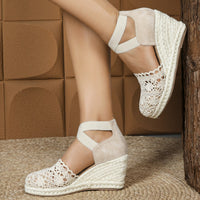 Women's Fashion Canvas Shoes Wedge Sandals