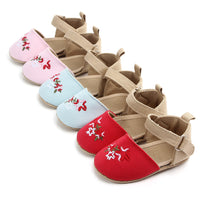 Autumn New Girl Baby Toddler Shoes Embroidered