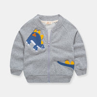 Zipper Shirt Boy Jacket Foreign Style Baseball Uniform Children's Jacket Casual Baby Jacket Cardigan