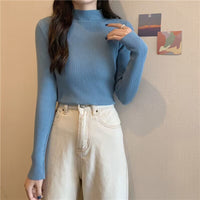 Autumn And Winter Versatile Student Slim-fit Turtleneck Women's Sweater