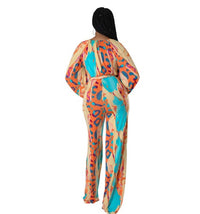 Casual Straight-leg Printing Romper Jumpsuit