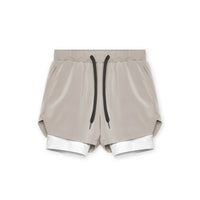 Men's Athletic Shorts Double-layer Fitness Wicking