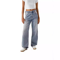 Loose Fashion Personalized Wide-leg Jeans For Women
