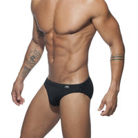 Men's Low Waist Lace Solid Color Nylon Swimming Trunks