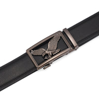 Mens Genuine Leather Belt With Automatic Buckle Premium Light-Luxury Niche Waist Belt For Pants