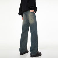 Men's And Women's Loose Straight Mop Pants