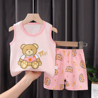 Children's Vest Suit Summer Pure Cotton