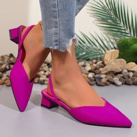 Fashionable New Style Low-Heel Square-Heel Womens Sandals And Slippers