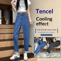 Plus-size Women's Casual Harem Pants Thin Loose Jeans