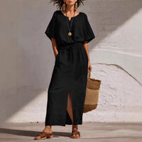 Women's Batwing-sleeve Top And Pencil Skirt Set
