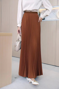 Womens Pleated Maxi Skirt Early Spring New Arrival