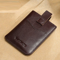Anti-theft, Slim, Top-grain Cowhide Drivers License Holder And Card Case