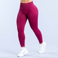 Pleating Hip Lift Low Waist Fitness Seamless Yoga Trousers