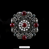 Baroque-style Vintage Crystal Brooch For Men And Women