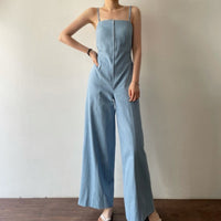 Back Strap Casual Long Suspender Jumpsuit