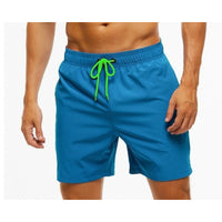 Summer Men's Solid-Colored Athletic Casual Cropped Shorts