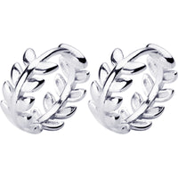 Women's Fashion S925 Silver Leaves Simple Ear Clip