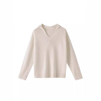 Pure Wool Skin-friendly Front Line Ready-made Garments Hooded Sweater