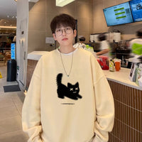 Men's Retro Loose Casual Round Neck Sweater
