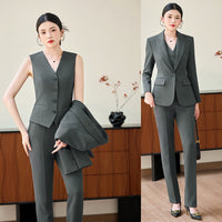 New Stylish Office Suit Waistcoat Three Piece Set
