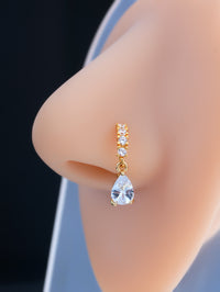 Flower Triangular Heart Butterfly Nose Nail