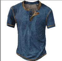 Men's T-shirt Casual Digital Printing Loose Short Sleeve