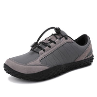 Men's Suede Leather Hiking Shoes Wide Toe Outdoor