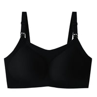 Nursing Bra Seamless Wireless One-piece Buckle
