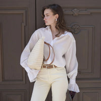 Commuter Tencel Cardigan Top Loose Casual Shirt For Women