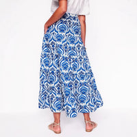Retro Casual Bohemian Printed Womens Skirt