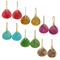 Women's Natural Stone Teardrop Earrings