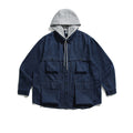Retro Three-dimensional Pocket Decorative Hooded Jacket