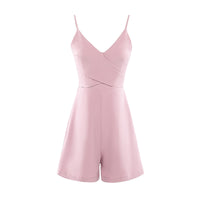 Women's Bow Waist Slim Suspender Jumpsuit