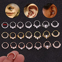 Zircon U-shaped Personality Cartilage Piercing Earrings