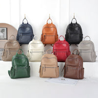 Women's Backpack Large Capacity New Fashionable And Easy-to-match Soft Leather