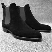 Men's Short Boots Vintage High-top Leather Shoes Martin Boots