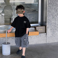 Boys' Back Number Printed Half Sleeve