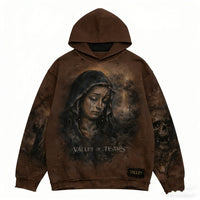 Fashion Casual Printed Polyester Sweater