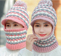 Women's Winter Fleece Thickened Knitted Warm Ear Protection Hat