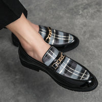 Pointed Casual Leather Shoes Men's Shoes