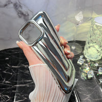 Electroplated Stripe Phone Case Is Simple