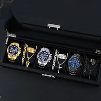 12-set Men's Watches  Fashionable Multi-color Assortment Of Quartz Men's Watches