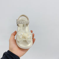 Sweet Pearl Bow National Style Princess Sandals