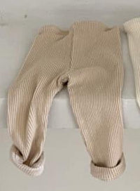 Baby Cotton Pit Strip Stretch Leggings Go Out And Leisure All-match