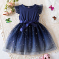 Fashionable Little Girl Starry Princess Dress Tulle