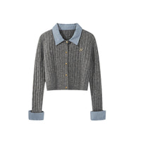 College Style Simple Youthful Short Top