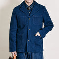 Woven Blue Dyed Coat Vintage Corduroy