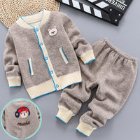 Boys And Girls Plus Cashmere Sweater Two-piece Suit